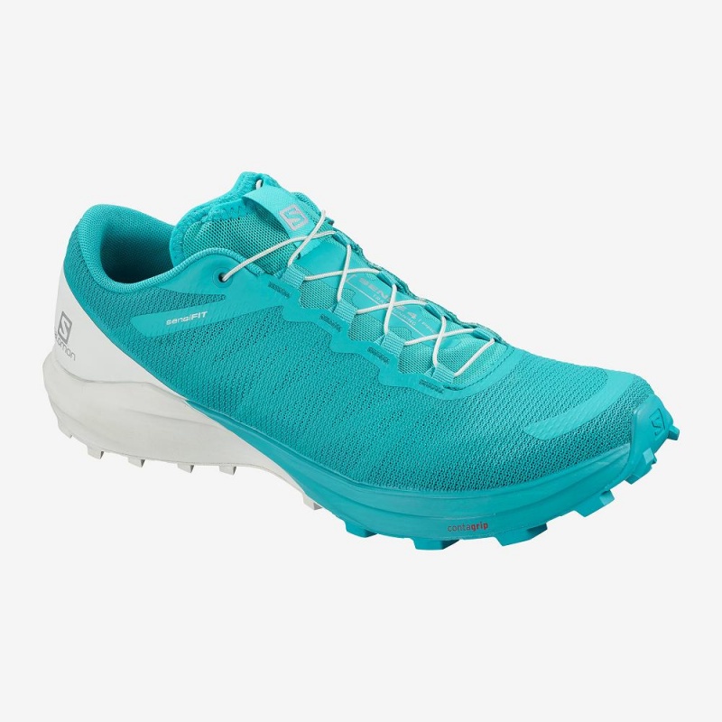 Chaussure Trail Running Salomon Sense Pro 4 Femme Bleu | 57821-ZBLN