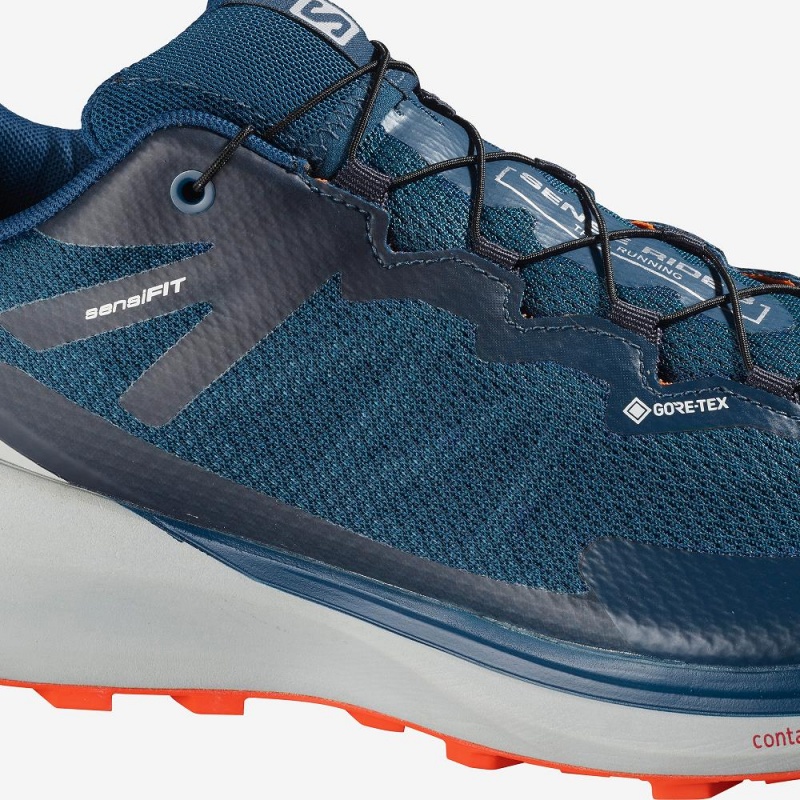 Chaussure Trail Running Salomon Sense Ride 3 Gtx Invis. Fit Homme Bleu | 23406-DHNC