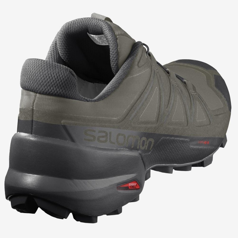 Chaussure Trail Running Salomon Speedcross 5 Homme Vert | 50318-LCDX