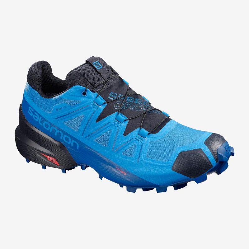 Chaussure Trail Running Salomon Speedcross 5 Gore-Tex Homme Bleu | 25907-JINK