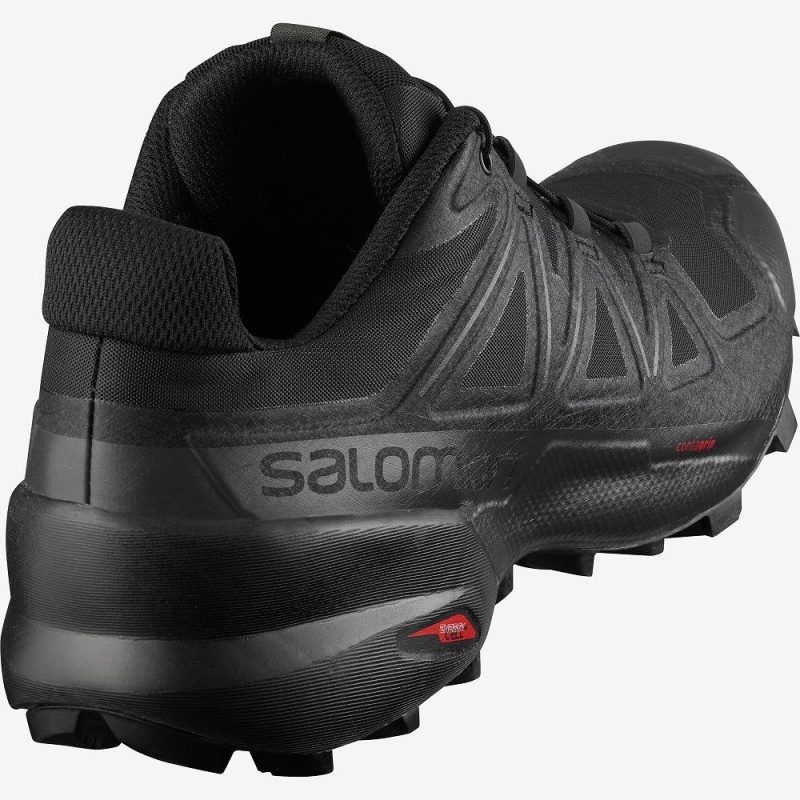 Chaussure Trail Running Salomon Speedcross 5 Larges Homme Noir | 54803-PATM