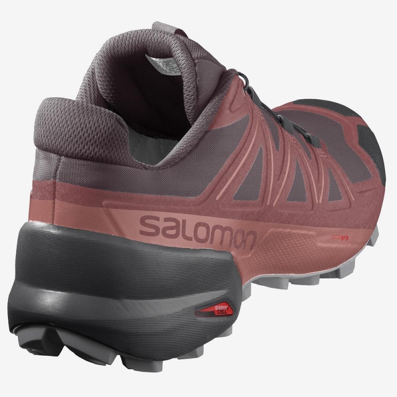 Chaussure Trail Running Salomon Speedcross 5 Femme Rouge | 38670-XPYA