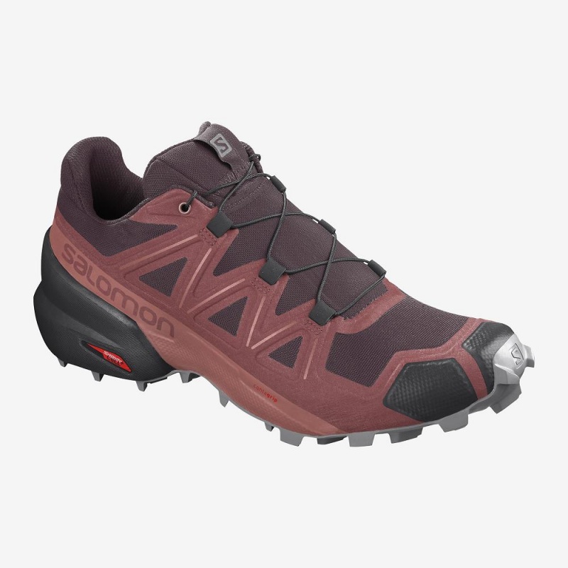 Chaussure Trail Running Salomon Speedcross 5 Femme Rouge | 38670-XPYA