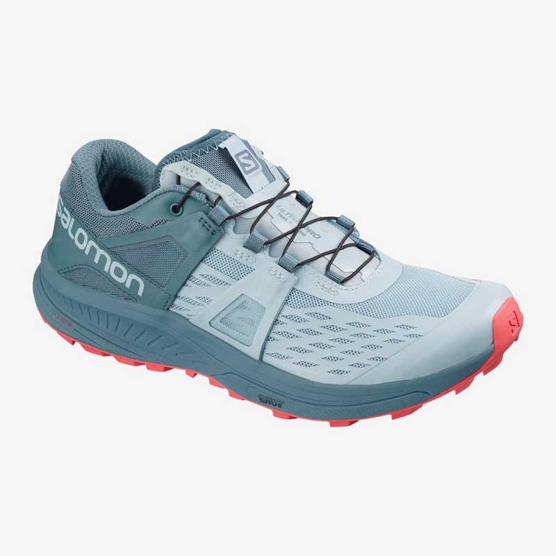 Chaussure Trail Running Salomon Ultra W Pro Femme Bleu | 03276-JBIG