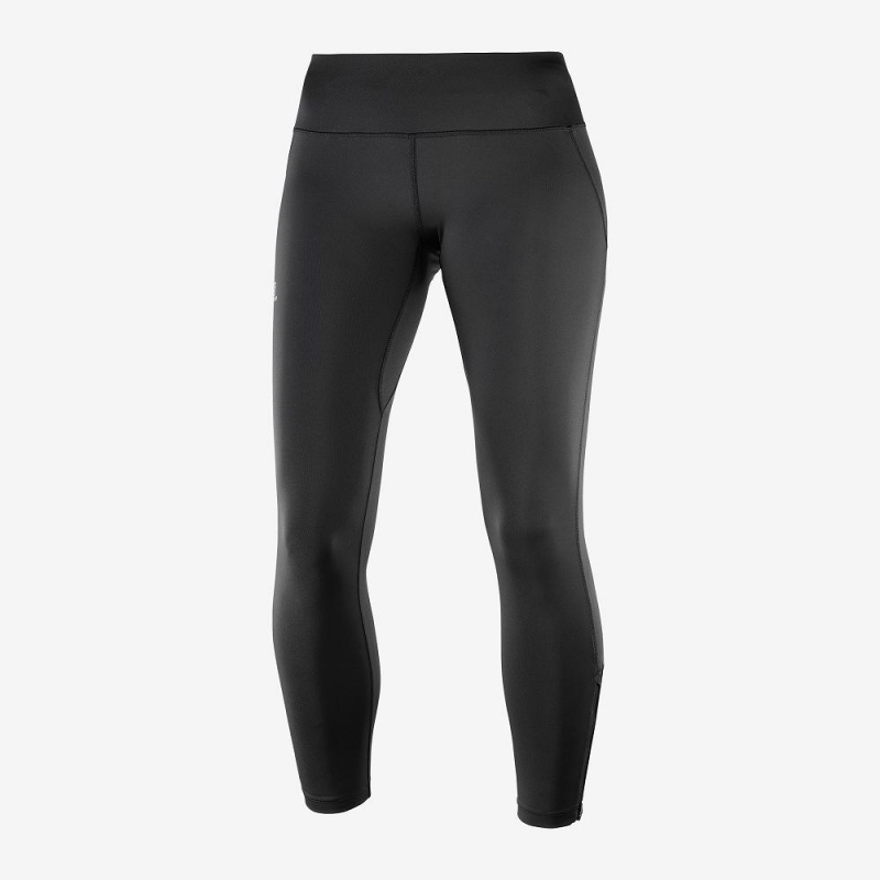 Collant Salomon Agile Long Femme Noir | 69084-HUWN