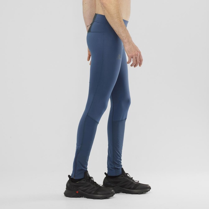 Collant Salomon Agile Warm Tight M Homme Bleu Marine | 69023-NUVI