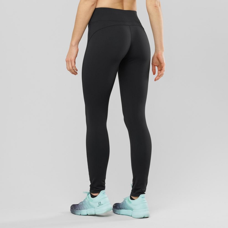 Collant Salomon Comet Warm Tight W Femme Noir | 02318-NLKQ