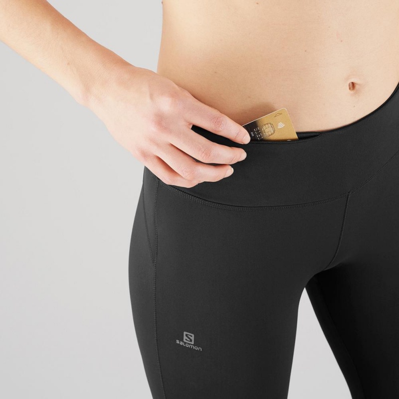 Collant Salomon Comet Warm Tight W Femme Noir | 02318-NLKQ