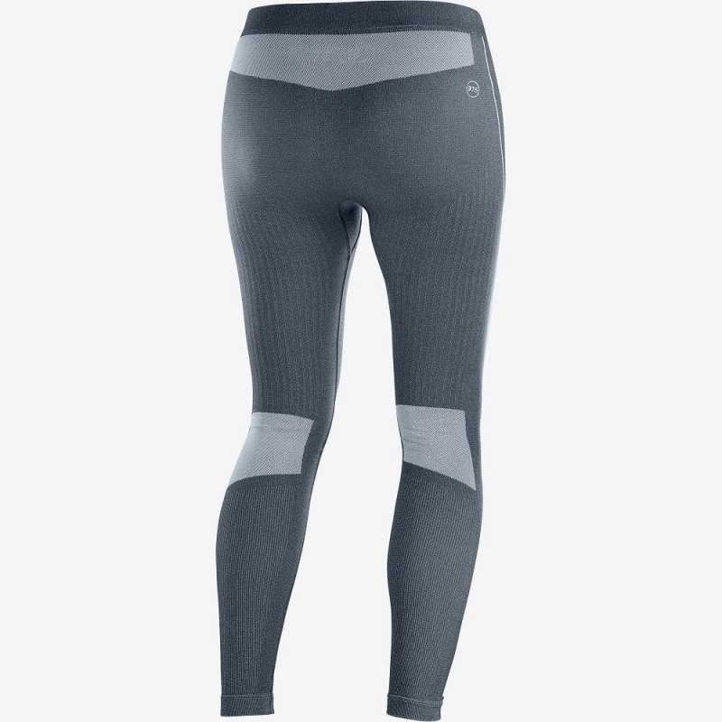 Collant Salomon Primo Warm Tight Seamless W Femme Gray | 03246-GMFR