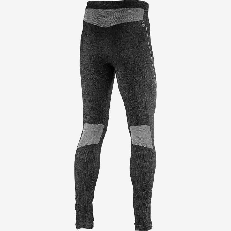 Collant Salomon Primo Warm Tight Seamless M Homme Noir | 76953-TUGJ