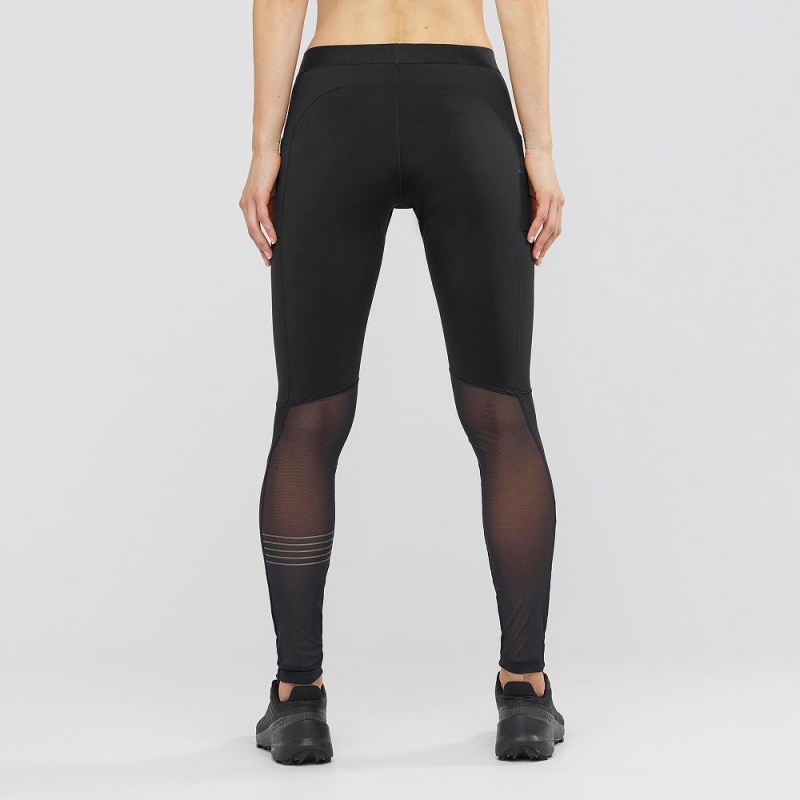 Collant Salomon Support Tight W Femme Noir | 71490-XNQH