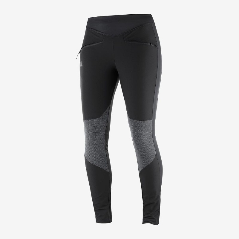 Collant Salomon Wayfarer As Tight W Femme Noir | 64795-RVPL