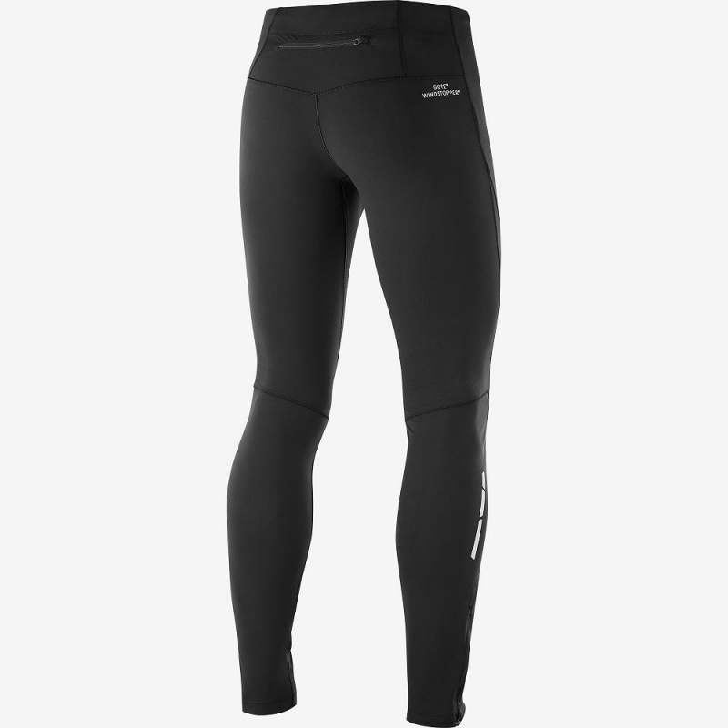 Collant Salomon Windstopper Tight M Homme Noir | 52196-QKUT