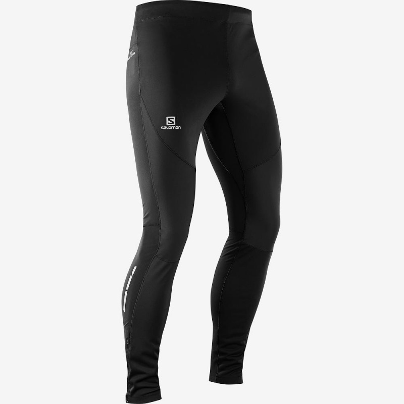 Collant Salomon Windstopper Tight M Homme Noir | 52196-QKUT