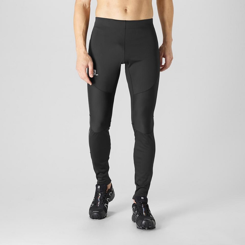 Collant Salomon Windstopper Tight M Homme Noir | 52196-QKUT