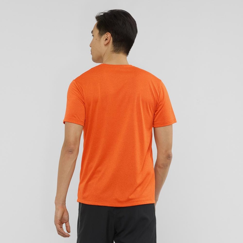 Hauts Salomon Agile Graphique Tee M Homme Orange | 14852-JSIN