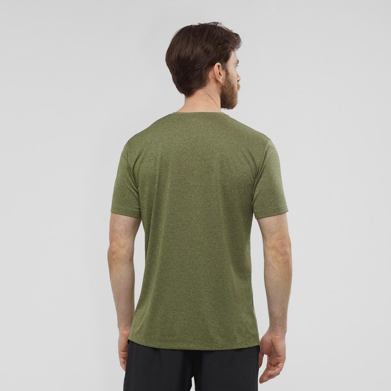 Hauts Salomon Agile Graphique Tee M Homme Vert | 04726-COMP