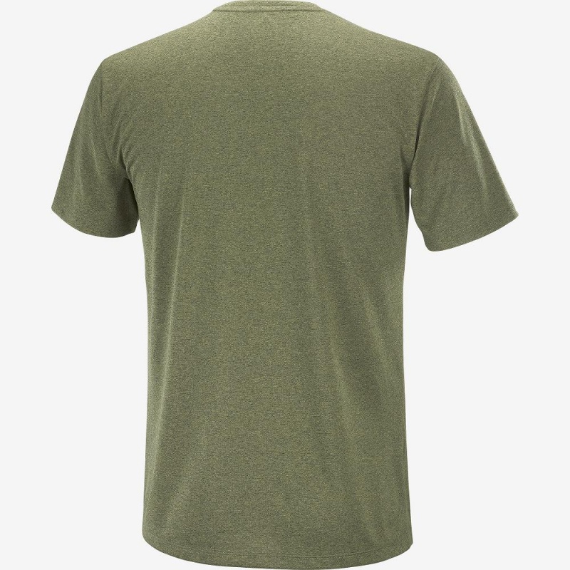 Hauts Salomon Agile Graphique Tee M Homme Vert | 04726-COMP