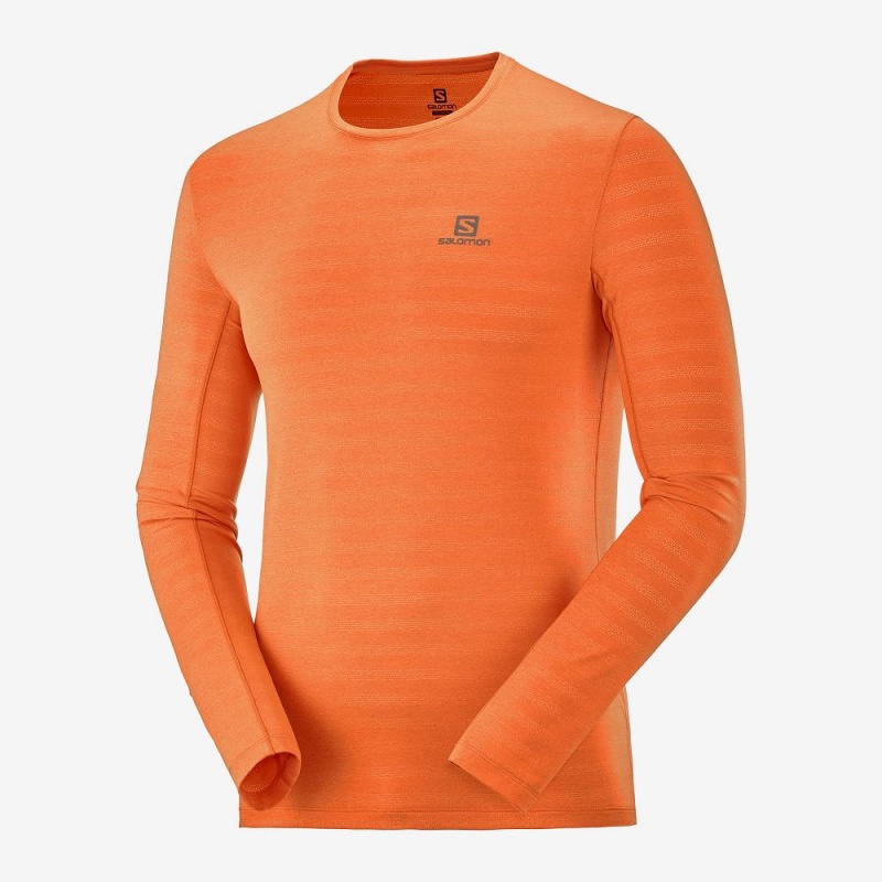 Hauts Salomon Xa Ls Tee M Homme Orange | 26475-MYSN