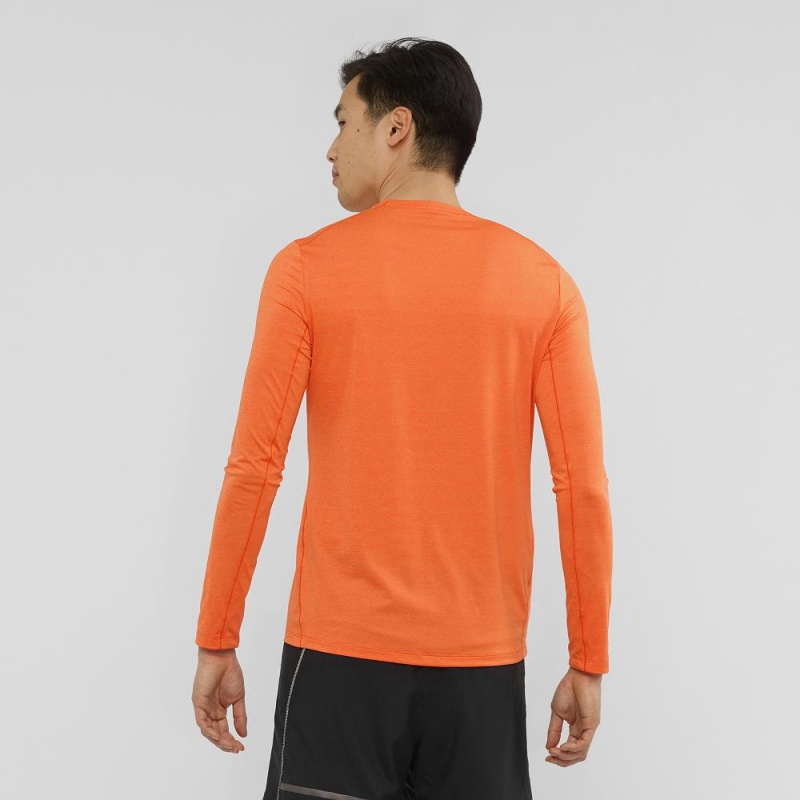 Hauts Salomon Xa Ls Tee M Homme Orange | 26475-MYSN