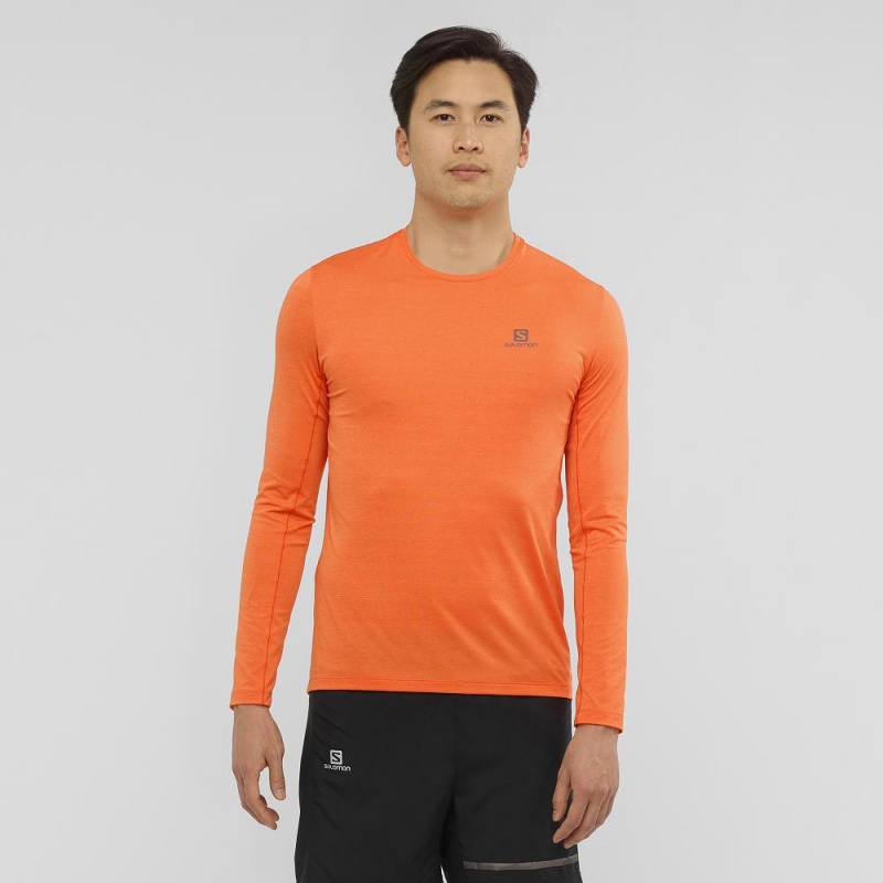 Hauts Salomon Xa Ls Tee M Homme Orange | 26475-MYSN