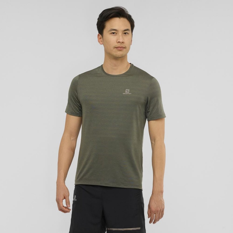 Hauts Salomon Xa Tee M Homme Vert | 20486-GHXN