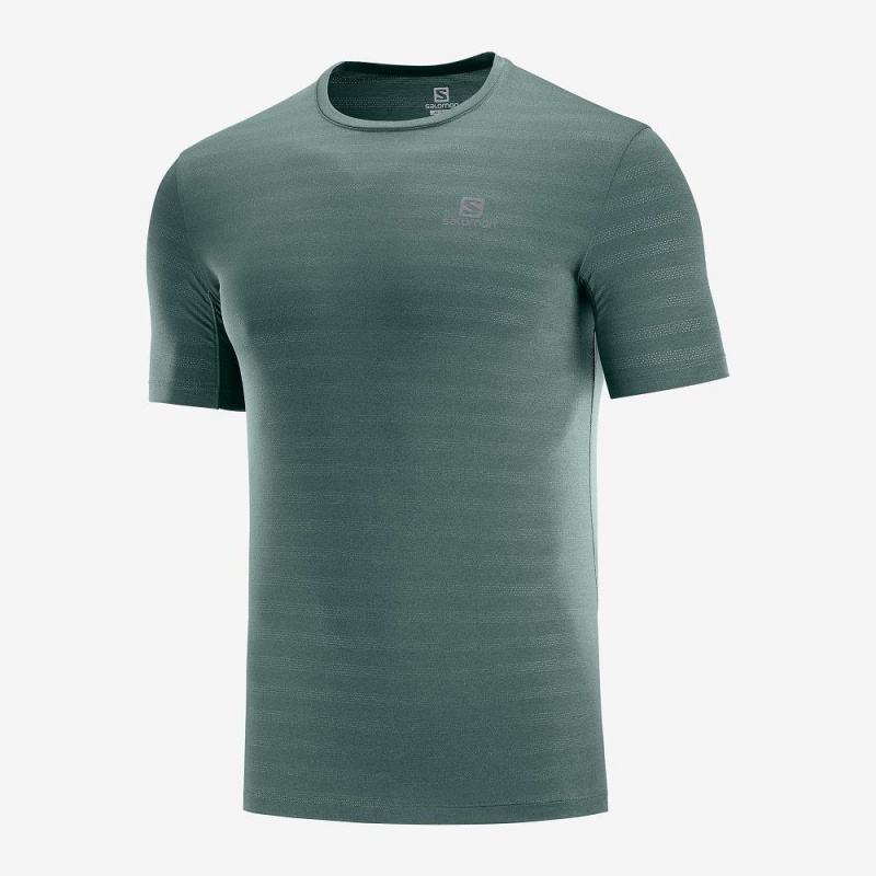 Hauts Salomon Xa Tee M Homme Vert | 43520-ESAT