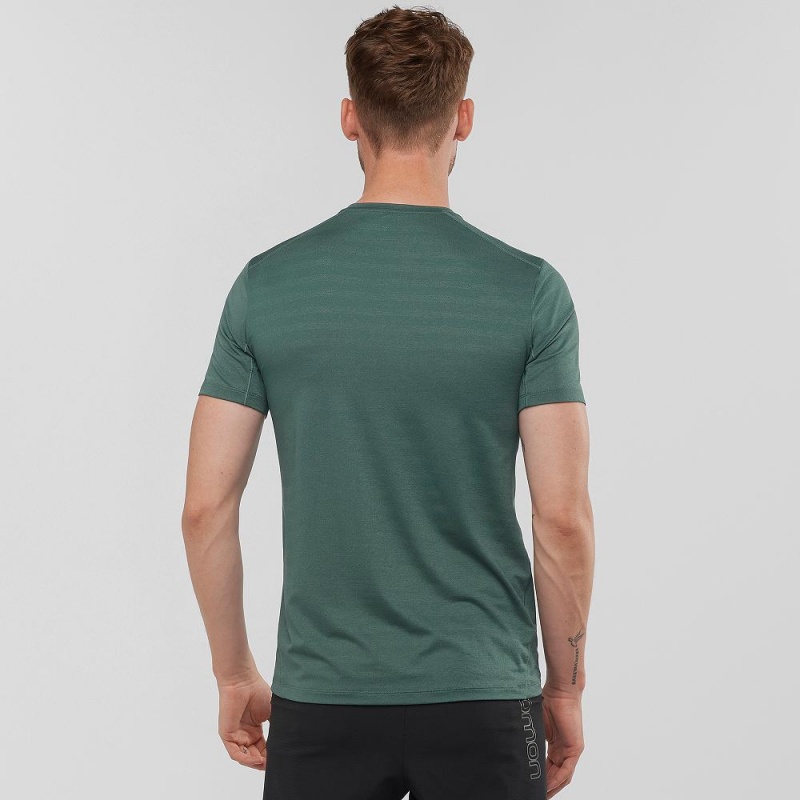 Hauts Salomon Xa Tee M Homme Vert | 43520-ESAT