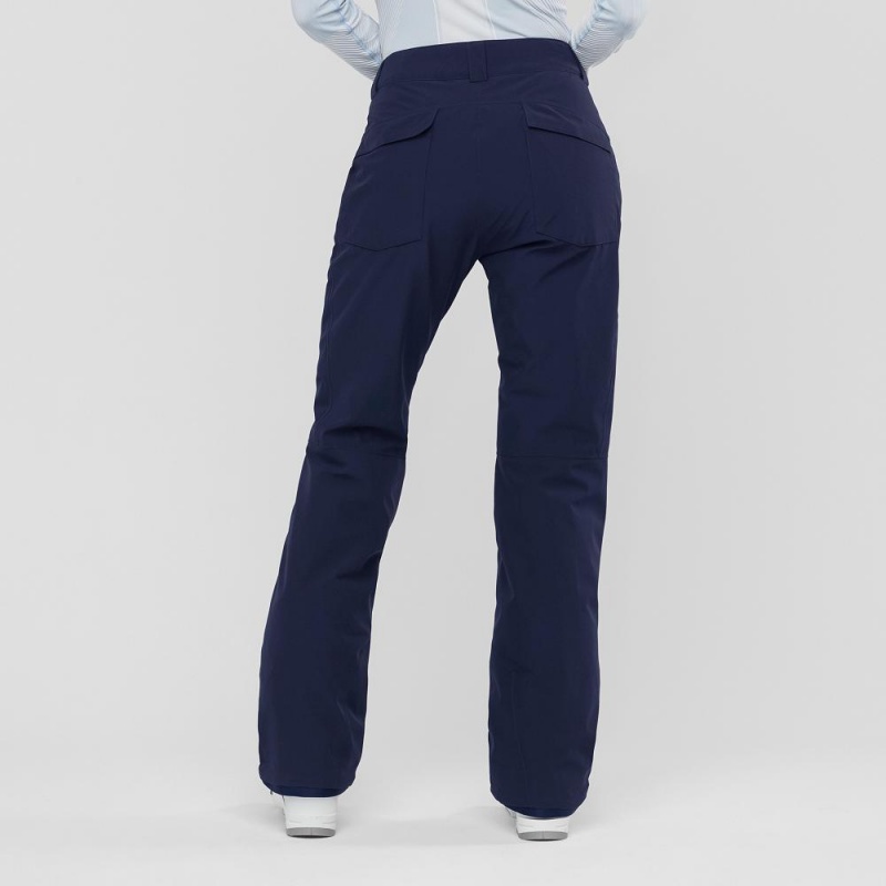 Pantalon Salomon Edge Femme Bleu Marine | 79634-AIZB