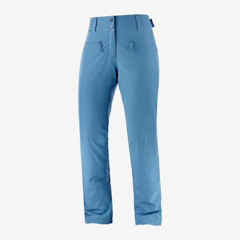 Pantalon Salomon Edge Femme Bleu | 13275-GDNY