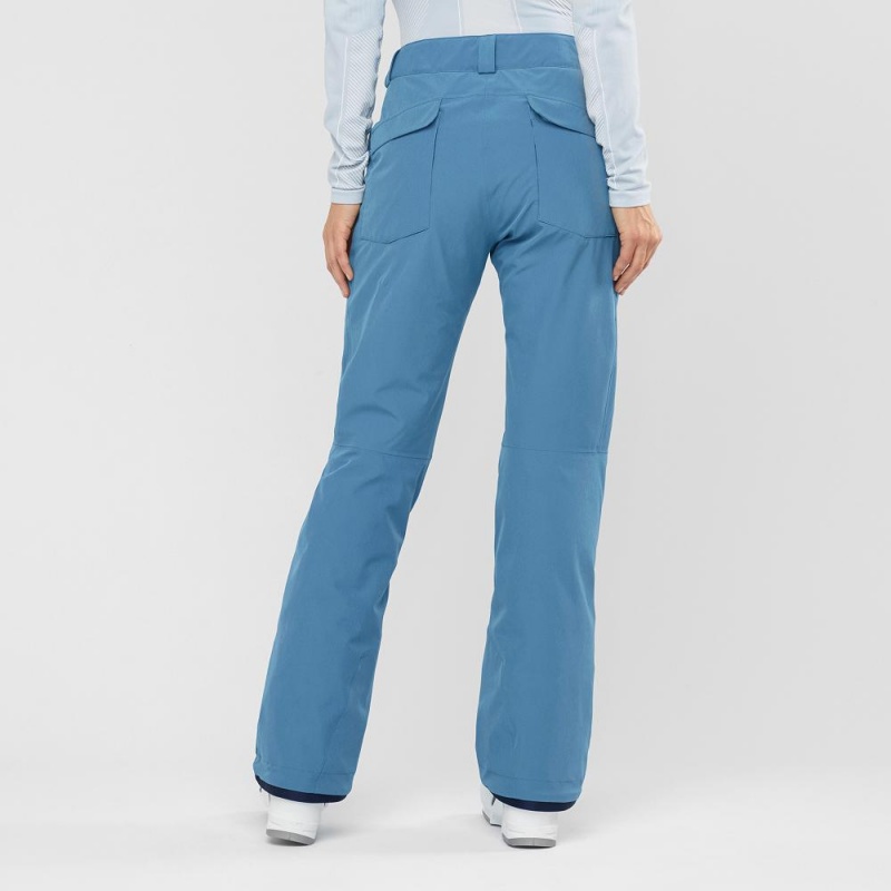 Pantalon Salomon Edge Femme Bleu | 13275-GDNY