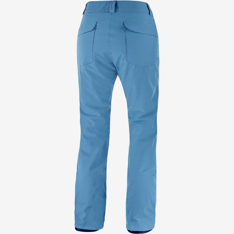 Pantalon Salomon Edge Femme Bleu | 13275-GDNY