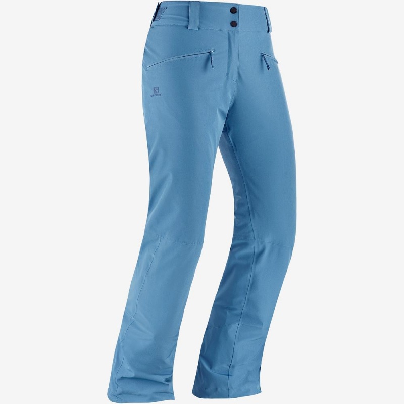 Pantalon Salomon Edge Femme Bleu | 13275-GDNY