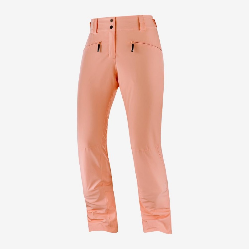 Pantalon Salomon Edge Femme Rose | 28706-QHZY