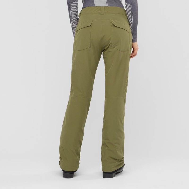 Pantalon Salomon Edge Femme Vert | 82913-OTLN