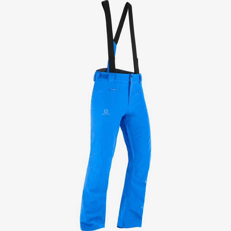 Pantalon Salomon Edge Homme Bleu | 36820-XKTI