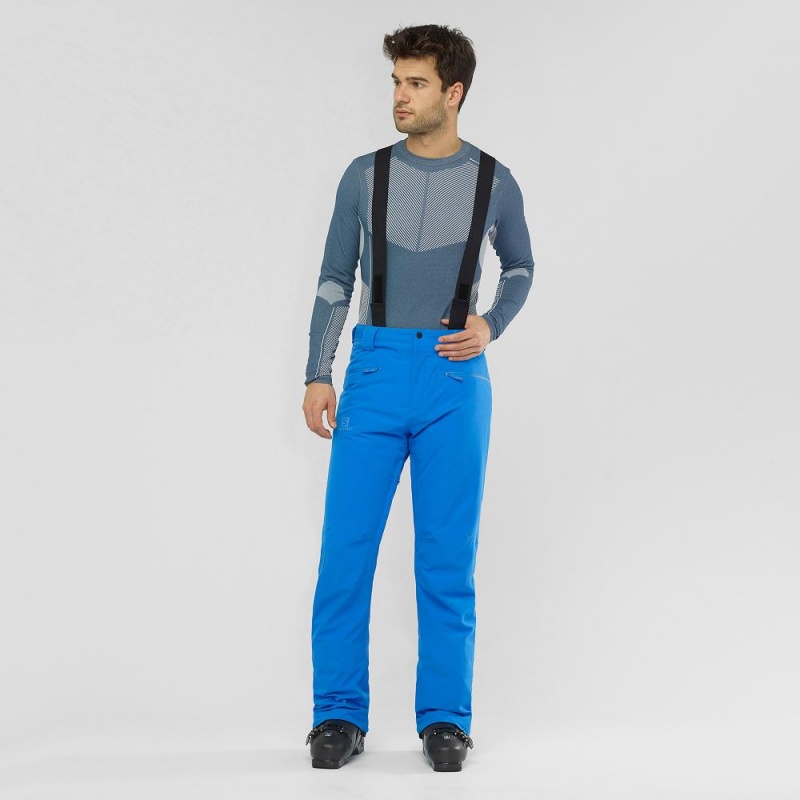 Pantalon Salomon Edge Homme Bleu | 36820-XKTI