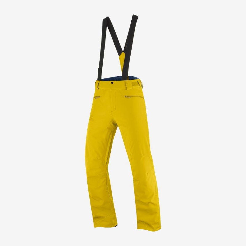 Pantalon Salomon Edge Homme Jaune | 41903-KMHB