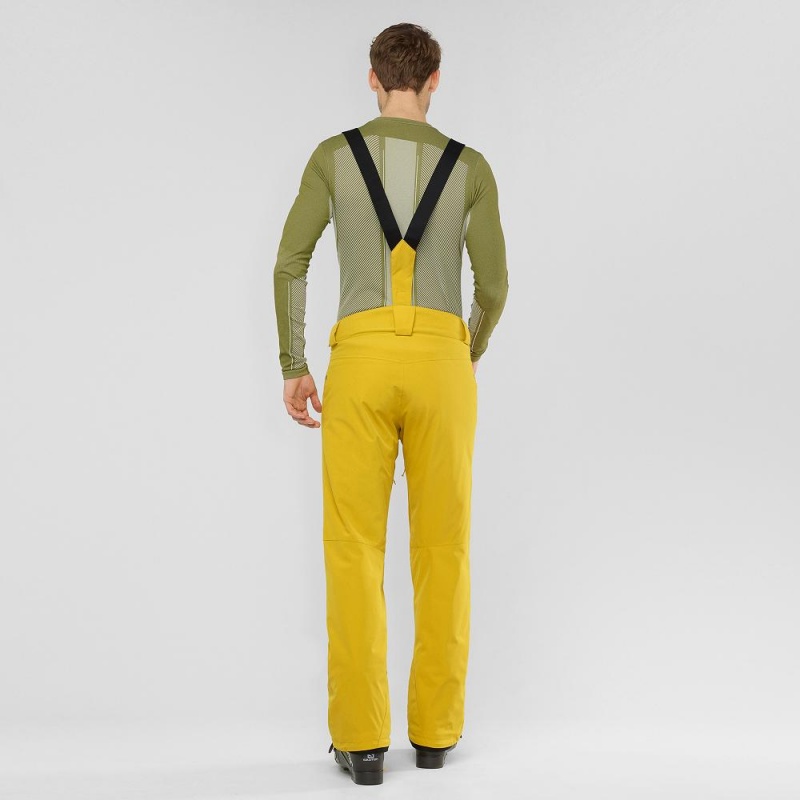 Pantalon Salomon Edge Homme Jaune | 41903-KMHB