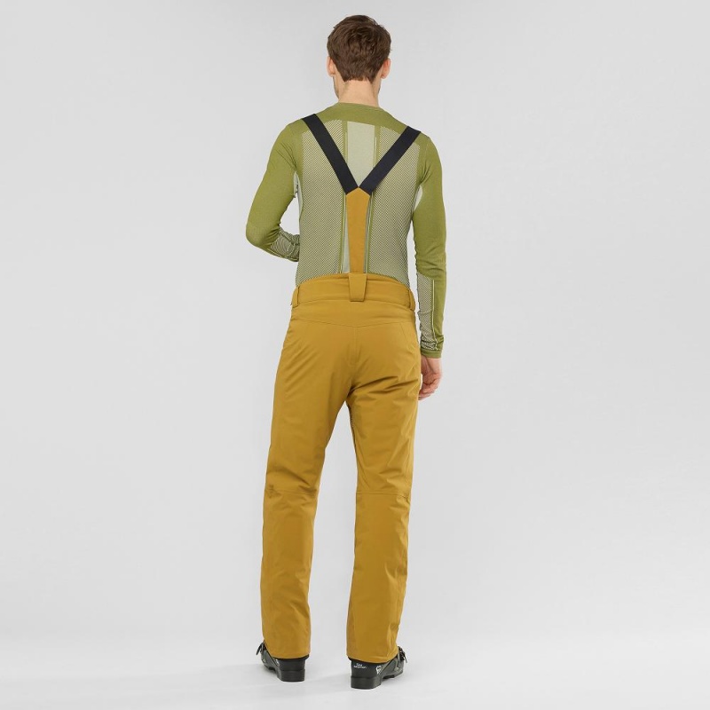 Pantalon Salomon Force Homme Jaune | 79453-UQBV