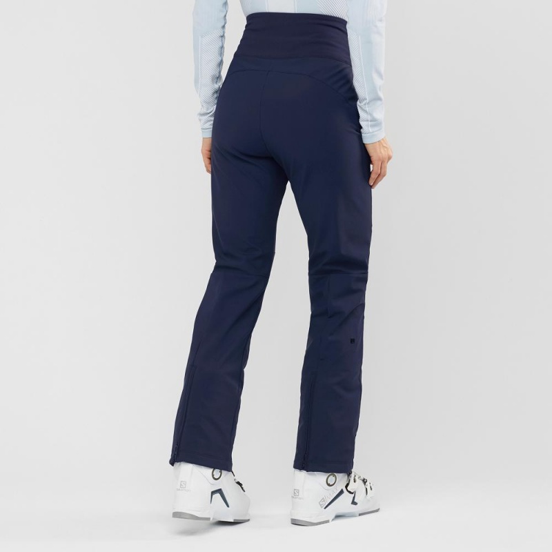 Pantalon Salomon Reason W Femme Bleu Marine | 76042-TIMN