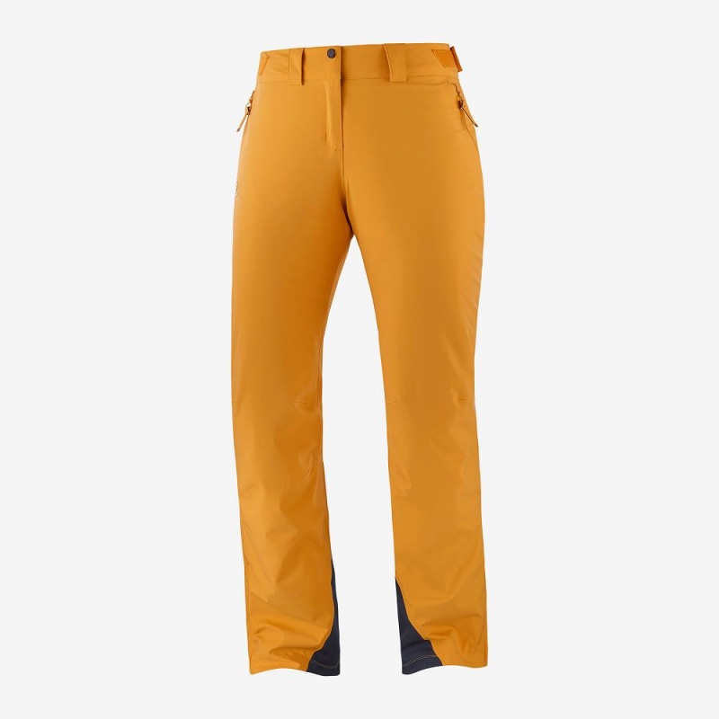 Pantalon Salomon The Brilliant Femme Jaune | 91862-XCOP