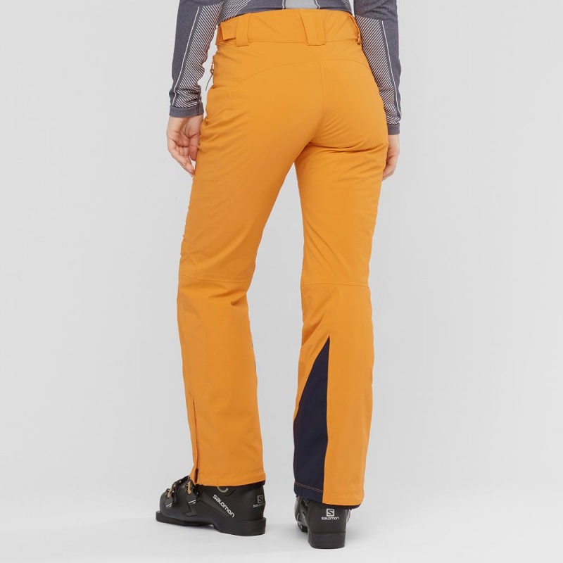 Pantalon Salomon The Brilliant Femme Jaune | 91862-XCOP