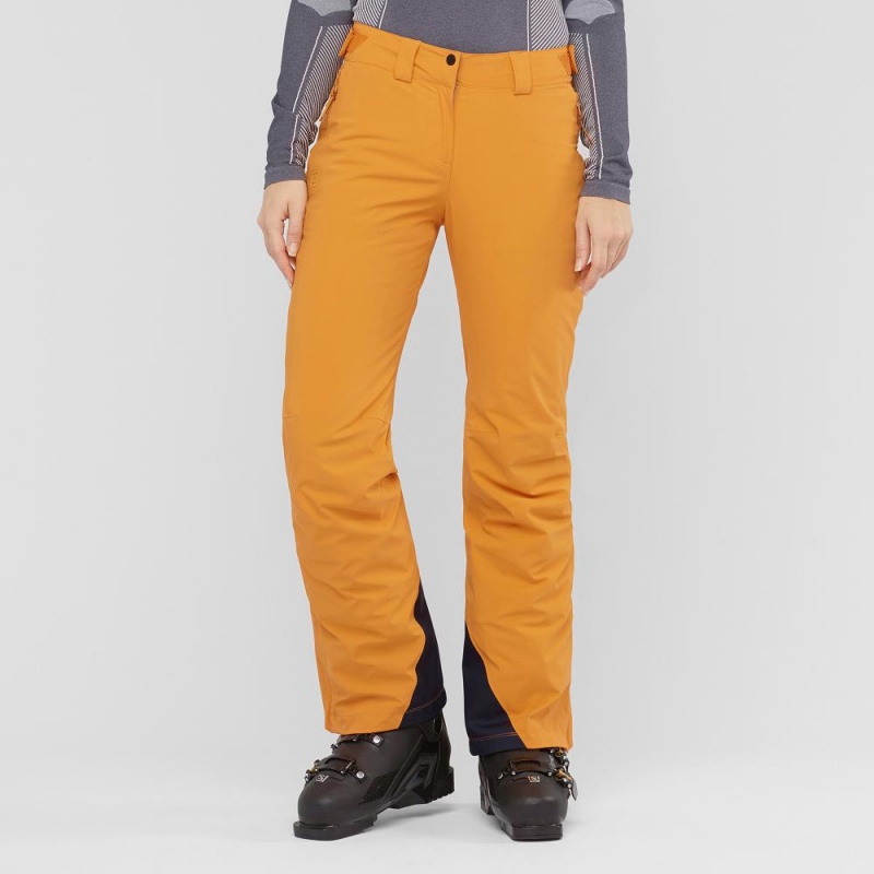 Pantalon Salomon The Brilliant Femme Jaune | 91862-XCOP