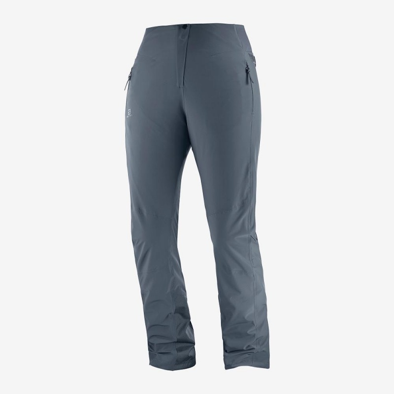 Pantalon Salomon Warm Ambition W Femme Gray | 40631-OYKQ