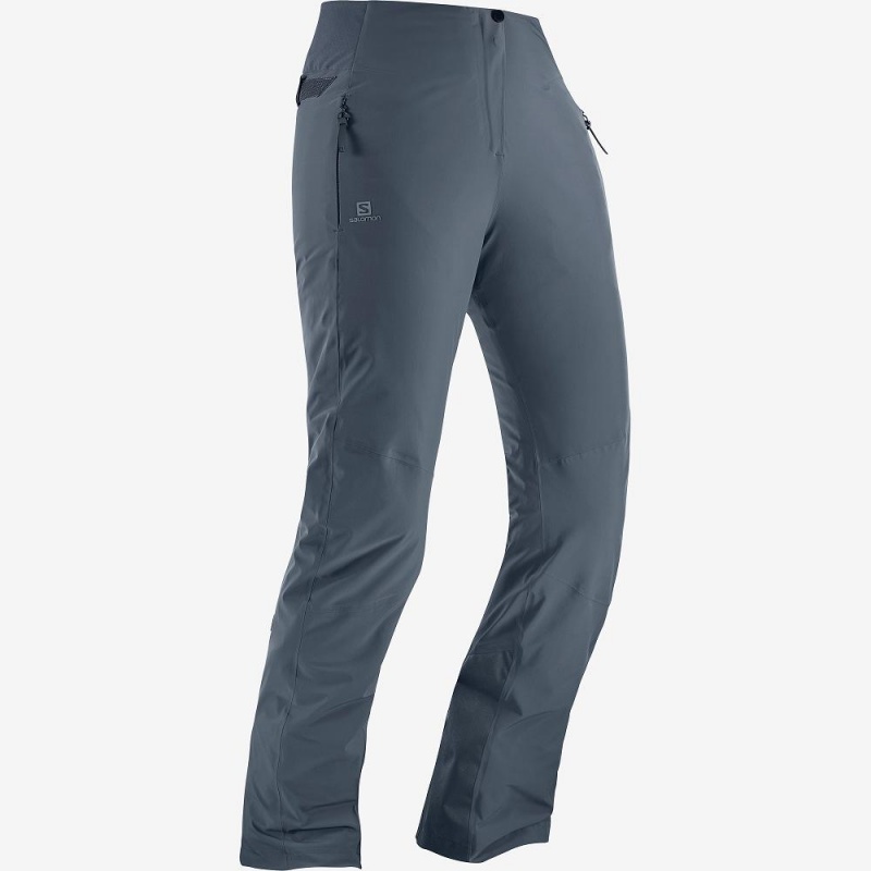 Pantalon Salomon Warm Ambition W Femme Gray | 40631-OYKQ