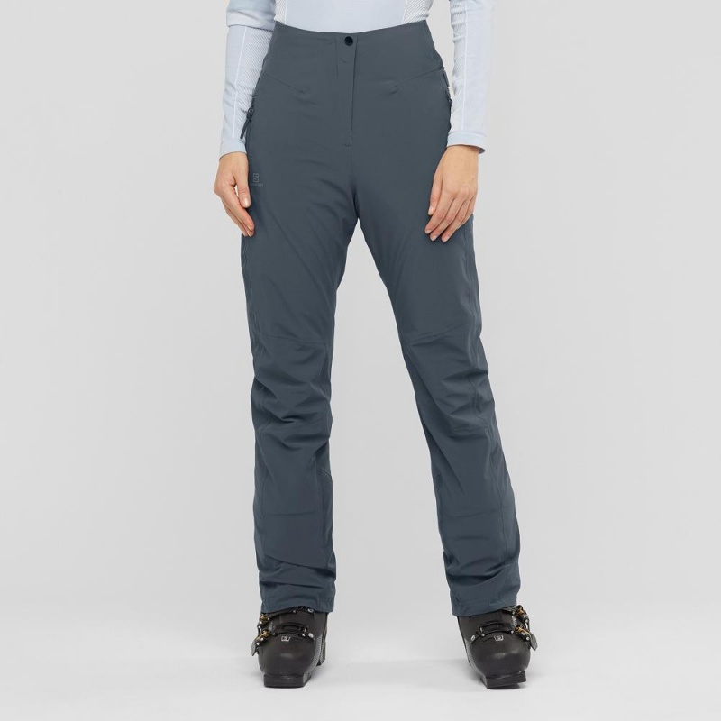 Pantalon Salomon Warm Ambition W Femme Gray | 40631-OYKQ