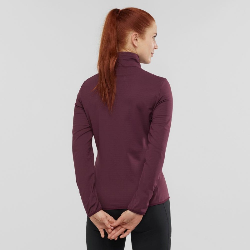 Pulls De Golf Salomon Essential Lightwarm Femme Violette | 37092-KXBE