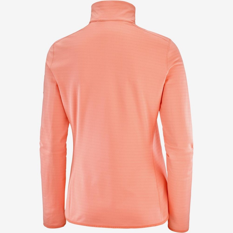 Pulls De Golf Salomon Essential Lightwarm Femme Orange | 39160-KTLM