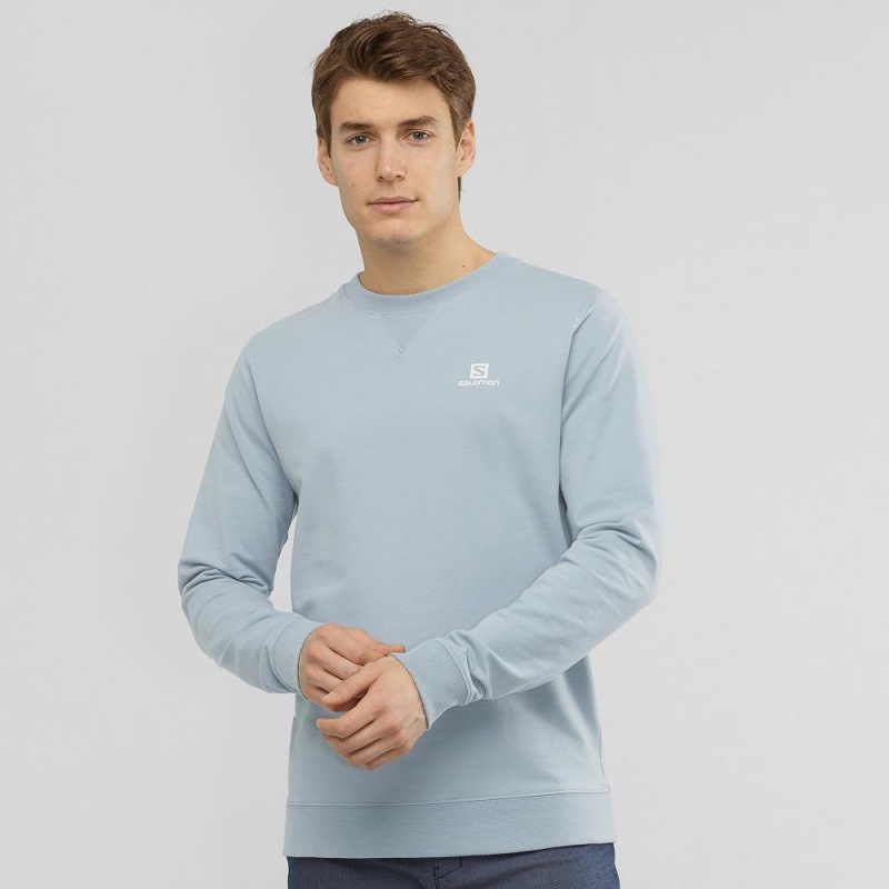 Pulls De Golf Salomon Shift Crewneck M Homme Bleu | 57210-OZWL